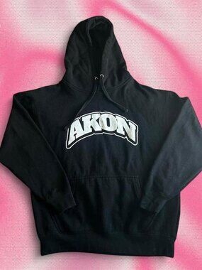Official Akon The Superfan” 2023 Tour Black/White Hoodie